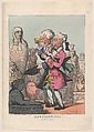 Antiquarians à la Greque, Thomas Rowlandson British, Hand-colored etching