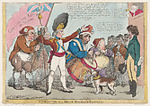 Recruiting on a Broab [sic] Bottom'd Principle

, Thomas Rowlandson  British, Hand-colored etching