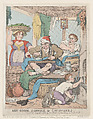 Hot Goose, Cabbage & Cucumbers, Thomas Rowlandson  British, Hand-colored etching