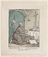 The Holy Friar, Thomas Rowlandson British, Hand-colored etching