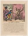 The Dog & The Devil, Thomas Rowlandson  British, Hand-colored etching