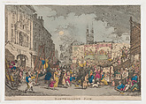Bartholomew Fair, Thomas Rowlandson  British, Hand-colored etching