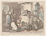 The Double Disaster, or New Cure for Love, Thomas Rowlandson  British, Hand-colored etching