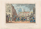 Bartholomew Fair, Thomas Rowlandson  British, Hand-colored etching