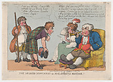 The Learned Scotchman, or Magistrates Mistake!, Thomas Rowlandson British, Hand-colored etching