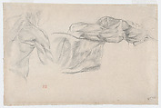 Écorché: Studies of Arms and Shoulders, Eugène Delacroix  French, Graphite