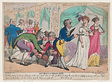 Miseries of High Life, Thomas Rowlandson British, Hand-colored etching