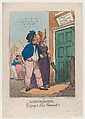 Accommodation, or Lodgings to Let at Portsmouth!!, Thomas Rowlandson  British, Hand-colored etching