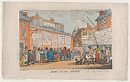 Joint Stock Street, Thomas Rowlandson British, Etching