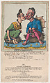 Birth of Bonoparte, Thomas Rowlandson British, Hand-colored etching