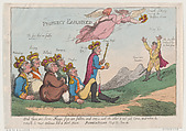 Prophecy Explained, Thomas Rowlandson British, Hand-colored etching