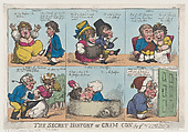 The Secret History of Crim Con, Fig. 2, Thomas Rowlandson British, Hand-colored etching