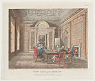 Board Room of the Admiralty, Thomas Rowlandson  British, Hand-colored etching and aquatint