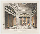 The Hall Carlton House, Thomas Rowlandson  British, Hand-colored etching and aquatint