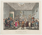 Bow Street Office, Thomas Rowlandson  British, Hand-colored etching and aquatint