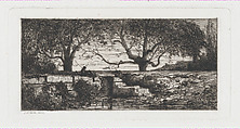 Near the Rix (Ain), Adolphe Appian  French, Etching; between first and second state