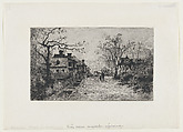 Village Street in Artemare (Ain), Adolphe Appian  French, Etching; third state of four