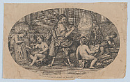 Painting, Jean Audran French, Etching