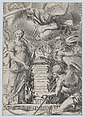 Frontispiece for Vnuiersa Historia Profana, Charles Audran  French, Etching