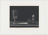 Still life with half of a lemon, Mario Avati  French, Mezzotint