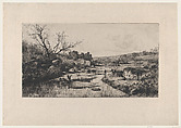 The Springs of the Albarine (Ain), Adolphe Appian  French, Etching; third state of five