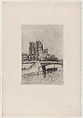Notre Dame Cathedral, L. Artigue  French, Etching