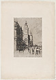 Le Tour de l'Horloge, Paris, L. Artigue  French, Etching