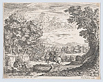 Bellerophon Vanquishing the Chimera, Dominique Barrière  French, Etching
