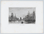 Commercial Basin, from "L'Artiste", Auguste Ballin  French, Etching