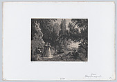 Summer Night, Henri-Charles-Antoine Baron  French, Lithograph on chine collé