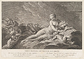 Venus Giving Nectar to Cupid, Pierre François Basan French, Engraving