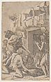 Christ in Limbo, after Raphael, Nicolas Beatrizet French, Engraving; third state of three