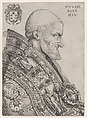 Portrait of Pope Pius IV, Nicolas Beatrizet  French, Engraving