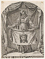 St. Veronica with the Sudarium, after Michelangelo, Nicolas Beatrizet French, Engraving