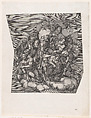 Trumpeting Angels from The Last Judgment, after Michelangelo, Nicolas Beatrizet  French, Engraving
