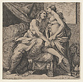 Jupiter embracing Juno, from "La Gallerie du Palais Farnaise de la ville de Rome", Jacques Belly French, Etching; first state of two