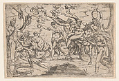 Triumph of Silenus, Pierre Biard II French, Engraving