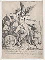 Venus and Cupid on a Chariot, Pierre Biard II French, Engraving