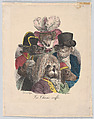 Les Chiens Coiffés, "Suite de Grimaces", Boissy  French, Hand-colored lithograph