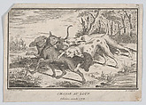 Wolf Hunt, Louis Pierre Boitard  British, Engraving