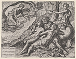 The Immortal Rewards of Virtue, Cornelis Cort Netherlandish, Engraving