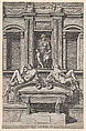 The Tomb of Giuliano de' Medici from The Tombs of the Medici, Cornelis Cort  Netherlandish, Engraving