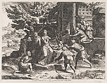 The Adoration of the Shepherds, Cornelis Cort Netherlandish, Engraving