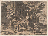 The Adoration of the Shepherds, Cornelis Cort Netherlandish, Engraving