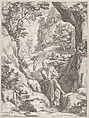 St Jerome Penitent in the Wilderness, Cornelis Cort Netherlandish, Engraving