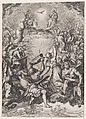 The Adoration of the Trinity, Cornelis Cort Netherlandish, Engraving