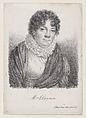 Portrait of Mme. Dugazon, Jules Boilly  French, Lithograph