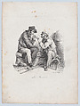 The Smokers, Louis Léopold Boilly  French, Lithograph