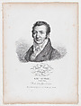 Portrait of Joseph-Louise Gay Lussac, Jules Boilly  French, Lithograph