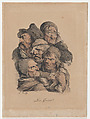 The Beggars, Louis Léopold Boilly  French, Hand-colored lithograph